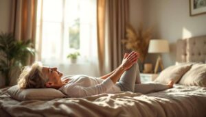 4 ćwiczenia w łóżku na poranną sztywność stawów — fizjoterapeuta radzi po 60-tce