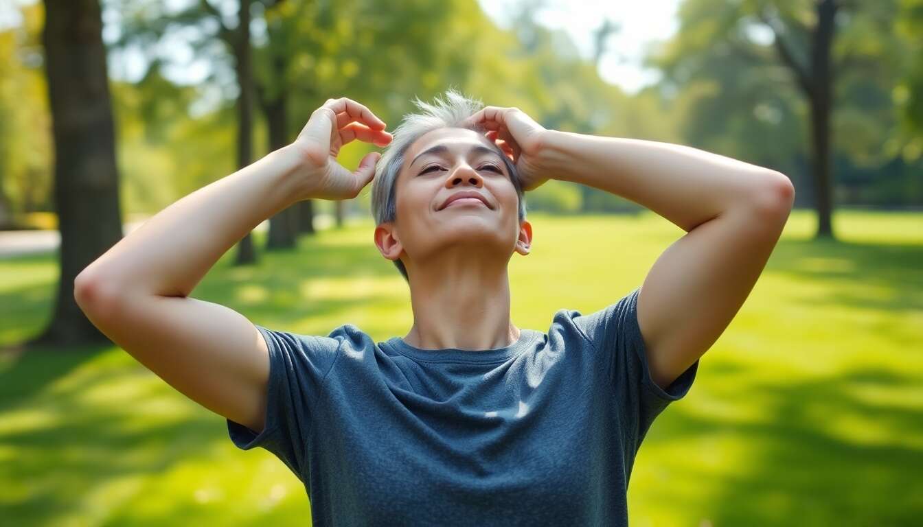 &eacute;tirement de la nuque pour soulager les tensions