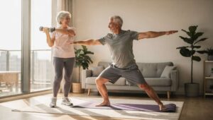 Trening 10-minutowy po 65-tce: fizjoterapeuta z NFZ pokazuje plan na cały tydzień