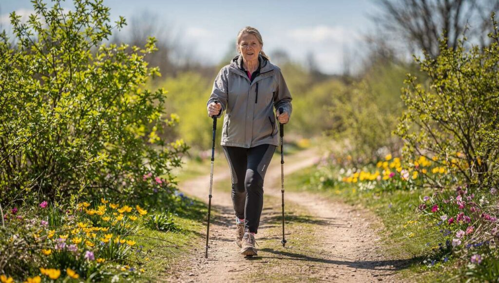 Nordic walking wiosną 2026: ortopeda podaje 3 zasady, które chronią kolana na nierównym terenie